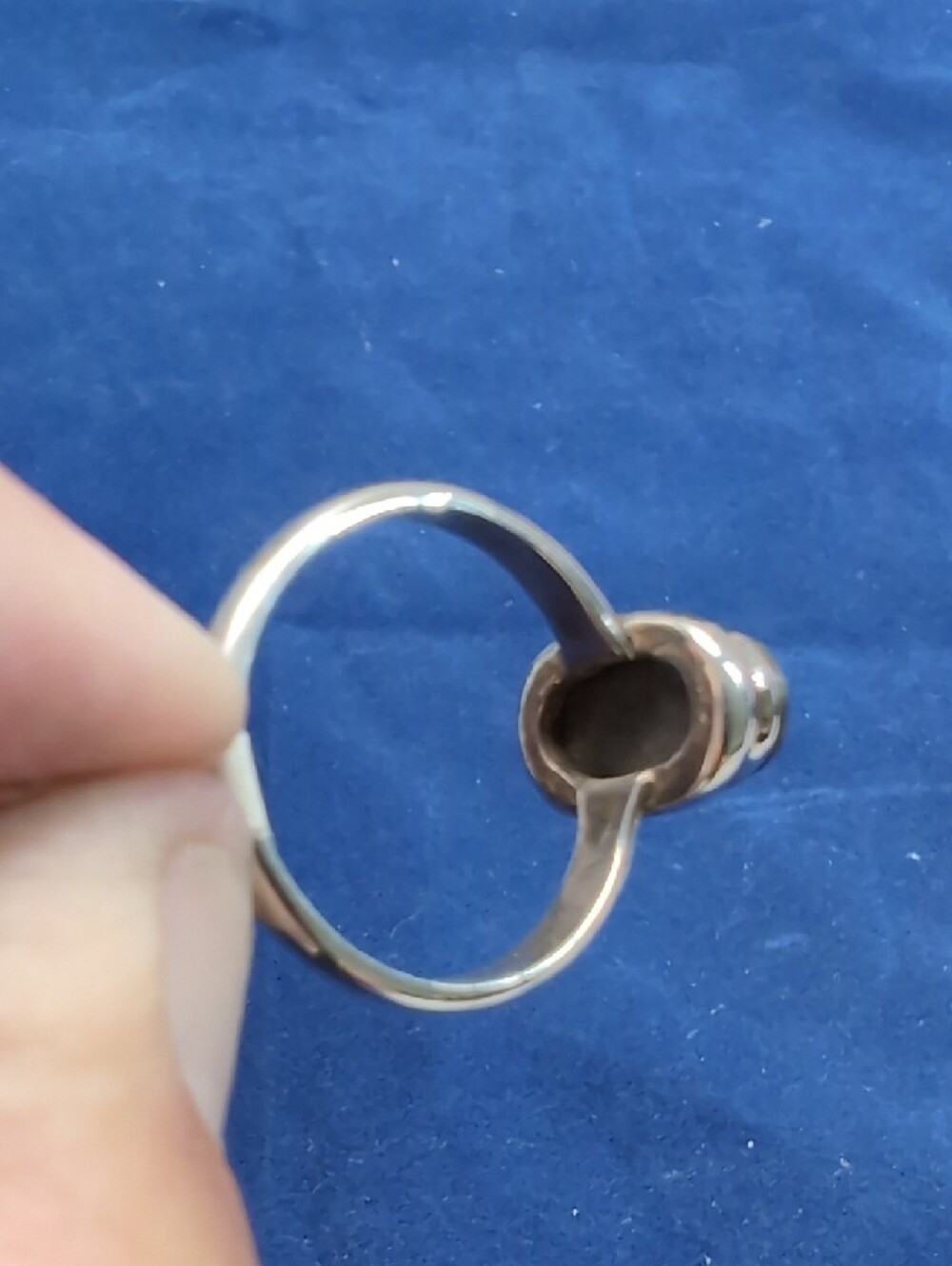 Sterling Silver Ammolite Oval Ring - Women's Jewelry Size 9.5 - Picture 6 of 9